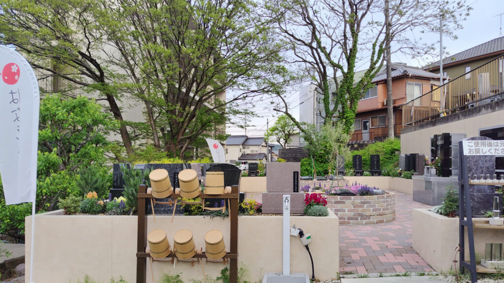 岡崎美合はなえみ墓園の全景｜岡崎市美合町西屋敷54・西福寺境内の庭園型墓園