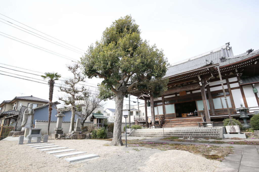 一宮はなえみ墓園(妙泰寺)　本堂と外観の写真